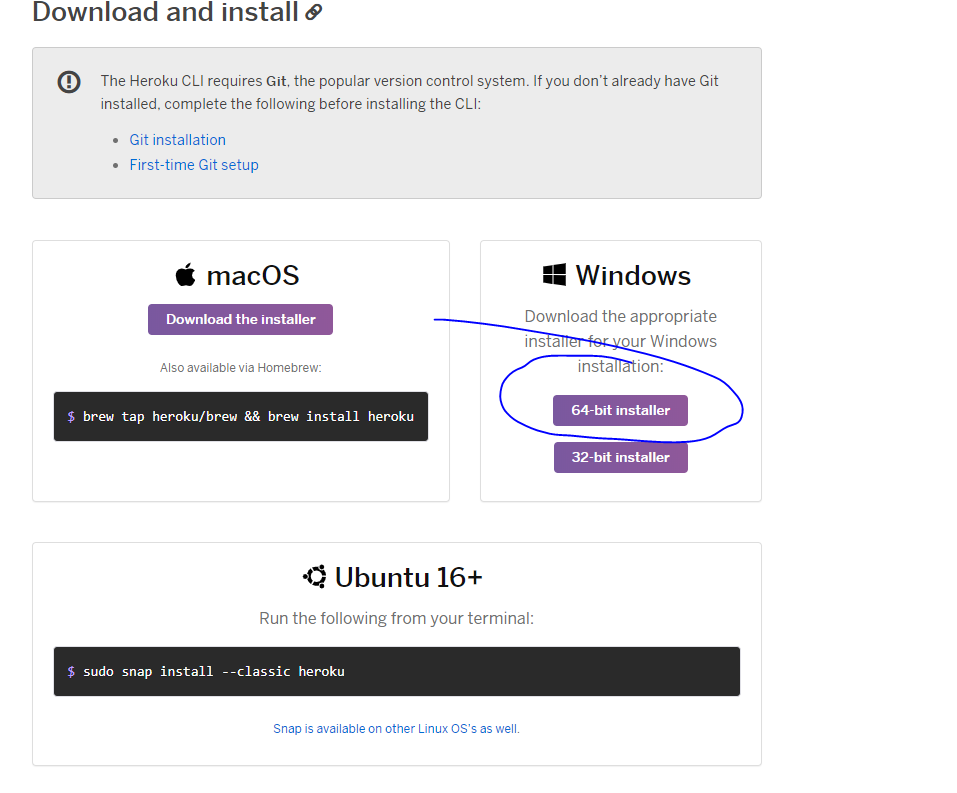 Download Heroku CLI